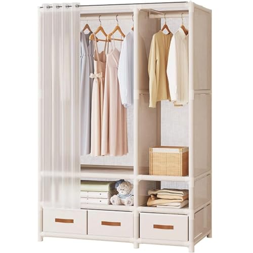 OZLMBERN Einfache Garderobe Heimschlafzimmer -Versammlung Garderobe Robust und langlebiger Kleiderschrank -Miet -Haus -Garderobe Kabinett von OZLMBERN