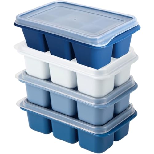 OZLMBERN Eiswürfelform großer Kapazität Presse Eisschale Haushalt Kühlschrank Eisherstellung Box Deckel Gefrorenes Eiswürfel Artefakt von OZLMBERN