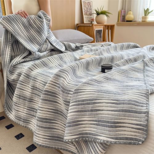 OZLMBERN Handtuchsofa Abdeckung Nickerchen Decke Klimasteindecke Reine Baumwollsommerkühle Decke dünne Decke OZLMBERN Handtuchsofa Abdeckung Nickerchen Decke Klimasteindecke Reine Baumwollsommerkühle Decke dünne Decke von OZLMBERN