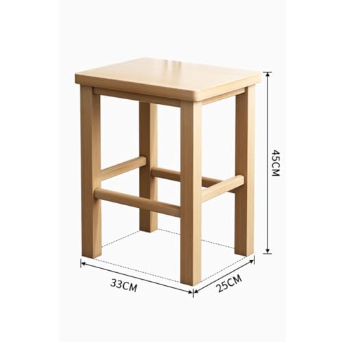 OZLMBERN Massivholzhocker Haushalt Faltbarer Stuhlplatzhocker Holzhocker Esshocker Roundhocker Stuhl Holzhocker von OZLMBERN