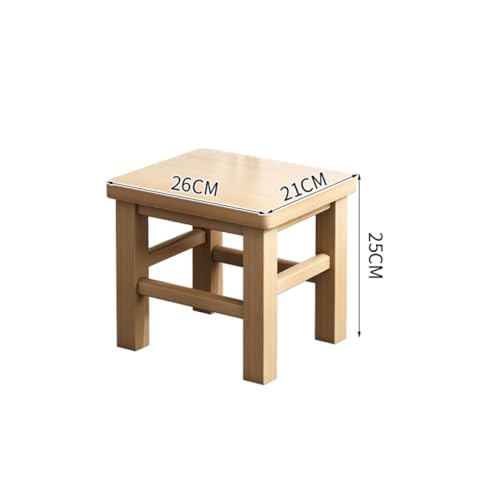OZLMBERN Massivholzhocker Haushalt Faltbarer Stuhlplatzhocker Holzhocker Esshocker Roundhocker Stuhl Holzhocker von OZLMBERN