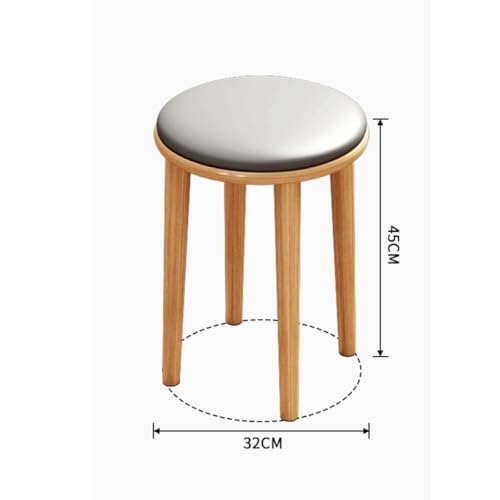 OZLMBERN Massivholzhocker Haushalt Faltbarer Stuhlplatzhocker Holzhocker Esshocker Roundhocker Stuhl Holzhocker von OZLMBERN