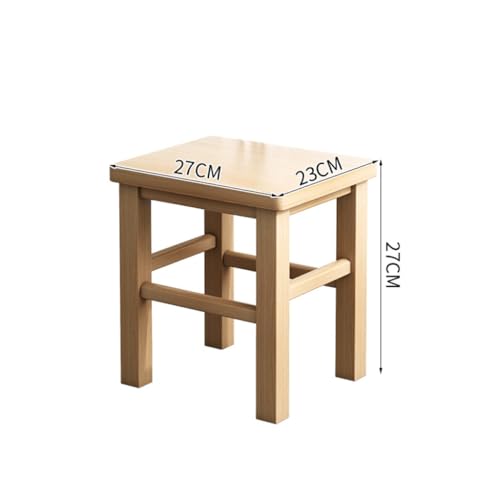OZLMBERN Massivholzhocker Haushalt Faltbarer Stuhlplatzhocker Holzhocker Esshocker Roundhocker Stuhl Holzhocker von OZLMBERN