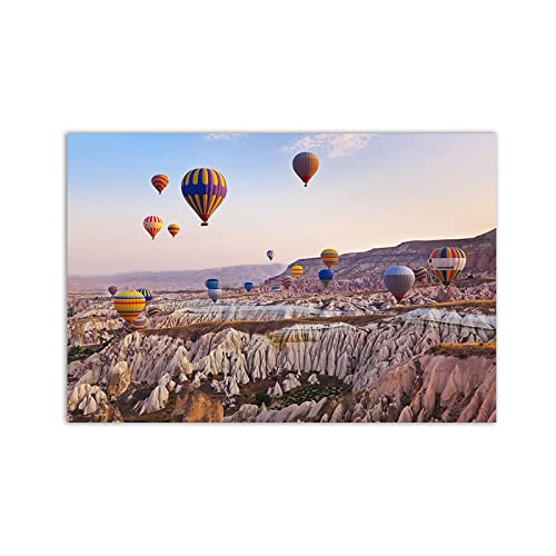Leinwandbild Landschaftsbild,Türkei-Heißluftballon,Landschaftsbilder auf Leinwand,Natur Druck auf Leinwand,Moderne Poster und Drucke,Wohnzimmer Wandbilder 40x60cm(16x24in) Rahmenlos von OZOOPY