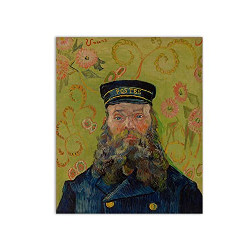 OZOOPY Vincent van Gogh Leinwandbilder,Berühmte Gemälde The Postman Giclee Auf Leinwand Drucken,Reproduktion auf Leinwand,Wohnzimmer Kunstdrucke 20x25cm(8x10in) Rahmenlos von OZOOPY