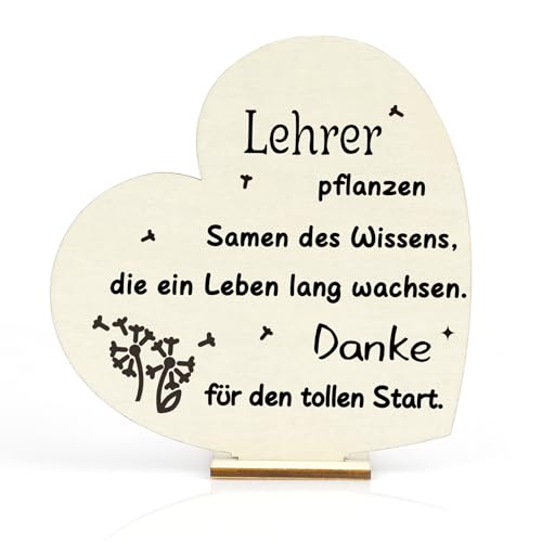 Erzieherin Geschenk Lehrer Geschenk Abschiedsgeschenk Lehrerin Geschenk Erzieherin Abschied Geschenk Lehrerin Grundschule Kita Abschiedsgeschenk Für Erzieher Herz Tischschmuck Aus Holz von OZOSHINE