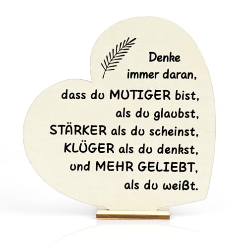 Abitur Geschenke Motivationsgeschenke Einschulung Geschenk Abi 2024 Geschenk Bachelor Abschluss Schulabschluss Geschenk Herz Tischschmuck Aus Holz Bestandene Prüfung Geschenk Mutmacher Geschenk von OZOSHINE