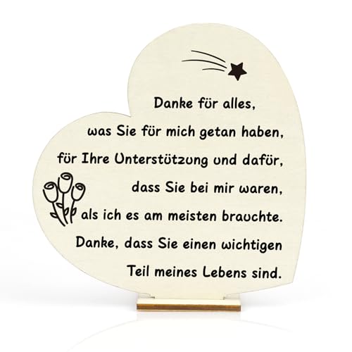 Dankeschön Geschenke Klein Danke Geschenk Abschiedsgeschenk Kollegen Erzieherin Geschenk Lehrer Beste Freundin Geschenke Herz Tischschmuck Aus Holz Mama Geschenk Papa Geschnenke Vielen Dank Geschenke von OZOSHINE