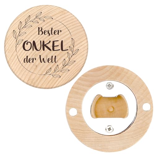 Vatertagsgeschenk für Onkel Geschenk Vatertag Flaschenöffner Holz Rund Bieröffner Geschenk Onkel Geburtstag für Männer Bruder von Neffe Nichte Kind Geburtstagsgeschenk Bester Onkel Geschenke Vatertagsgeschenk für Onkel Geschenk Vatertag Flaschenöffner Holz Rund Bieröffner Geschenk Onkel Geburtstag für Männer Bruder von Neffe Nichte Kind Geburtstagsgeschenk Bester Onkel Geschenke von OZOSHINE
