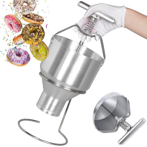Manueller 3-Liter-Donut-Depot, 6-Gang-Donut-Maker, Ständerhalter, Donut-Tropfbehälter-Spender, Einfach Zu Verwenden, For Gleichmäßiges Formen Und Teigausgeben Von Donuts von OZPPM