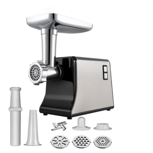 OZPPM Electric Fleischschleifer Sieb Wurst Stuff, Fleischmischung Und Wurstfüllmaschine, Fleischschleifer -Kit Mit 3 Schnittplatten, Wurst -Stuffrohre, Lebensmittelverarbeitung von OZPPM