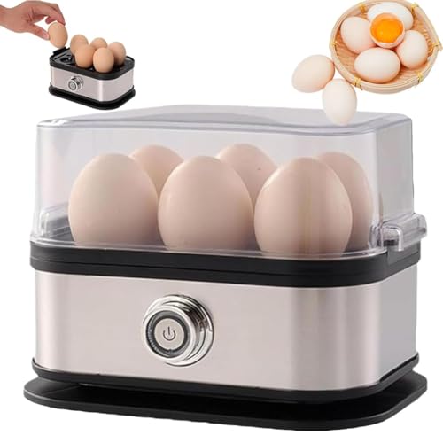 Smarter Eierkocher, Eierkocher, Elektrischer Schnellkocher For 6 Eier, Müheloses Eierkochen Mit Dem Ultimativen Elektrischen Eierkocher Aus Edelstahl, For Ein Gesundes Frühstück Smarter Eierkocher, Eierkocher, Elektrischer Schnellkocher For 6 Eier, Müheloses Eierkochen Mit Dem Ultimativen Elektrischen Eierkocher Aus Edelstahl, For Ein Gesundes Frühstück von OZPPM