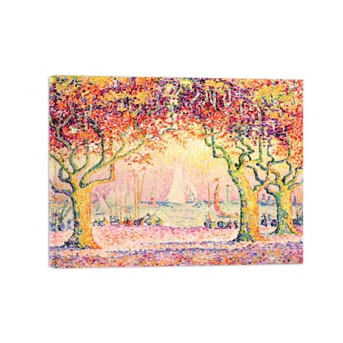 OZPWBVY Paul Signac Leinwandbilder-Berühmte Gemälde für Wohnzimmer-Alleys-Poster und Drucke Fertig zum Aufhängen 30x40cm12x16in Gerahmt von OZPWBVY