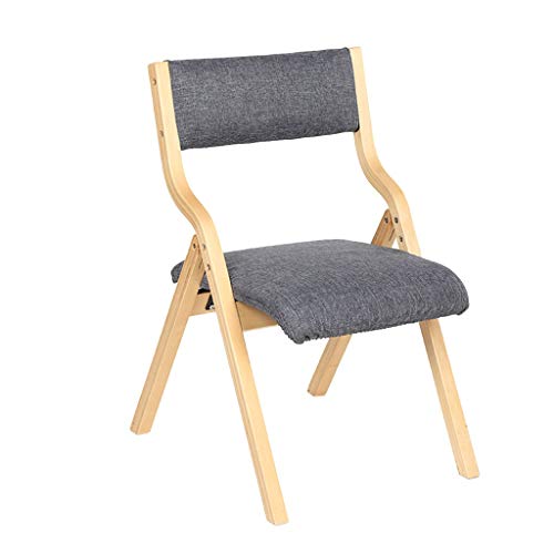 Kitchen Dining Chairs,Foldable Cotton and Linen Backrest Chair Home use Dorm Room Desk Leisure Meeting Balcony Chair(G) von OZSSLJJ