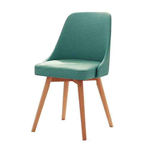 OZSSLJJ Kitchen Dining Chairs,Cloth Waterproof Oil-Proof Reception Chair Western Restaurant Dorm Room Computer Chair(Blue) von OZSSLJJ