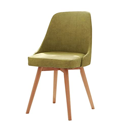 OZSSLJJ Kitchen Dining Chairs,Cloth Waterproof Oil-Proof Reception Chair Western Restaurant Dorm Room Computer Chair(Green) von OZSSLJJ