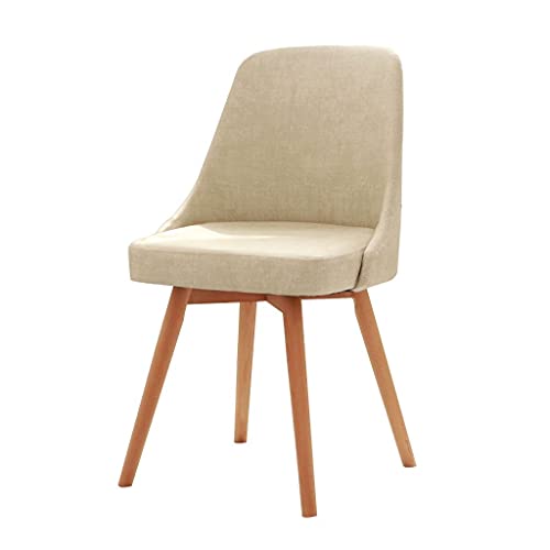 OZSSLJJ Kitchen Dining Chairs,Cloth Waterproof Oil-Proof Reception Chair Western Restaurant Dorm Room Computer Chair(White) von OZSSLJJ