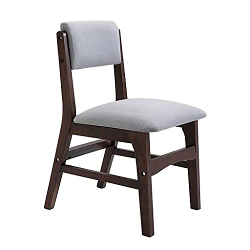 OZSSLJJ Kitchen Dining Chairs,Linen Backrest Home use Computer Bedroom Study Hotel Balcony Retro Lounge Chairs(Light Grey,B) von OZSSLJJ