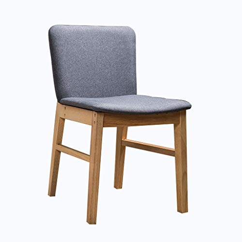 OZSSLJJ Kitchen Dining Chairs,Milk Tea Shop Cafe Home use Leisure Computer Bedroom Linen Backrest Chair(Gray) von OZSSLJJ