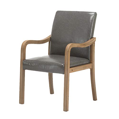 OZSSLJJ Kitchen Dining Chairs,Wooden Legs Backrest Chair Home use Study with Armrests Leisure Hotel Chair von OZSSLJJ