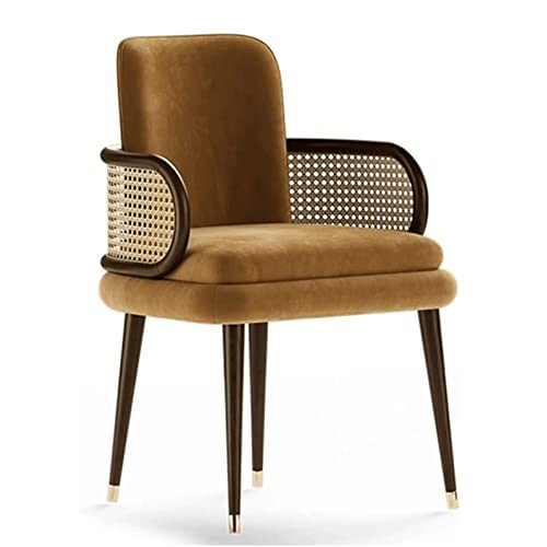 OZSSLJJ Luxurious Rattan Leisure Dining Chairs | Padded Comfort Side Chairs for Living Room | Stylish Lounge Seating OZSSLJJ Luxurious Rattan Leisure Dining Chairs | Padded Comfort Side Chairs for Living Room | Stylish Lounge Seating von OZSSLJJ