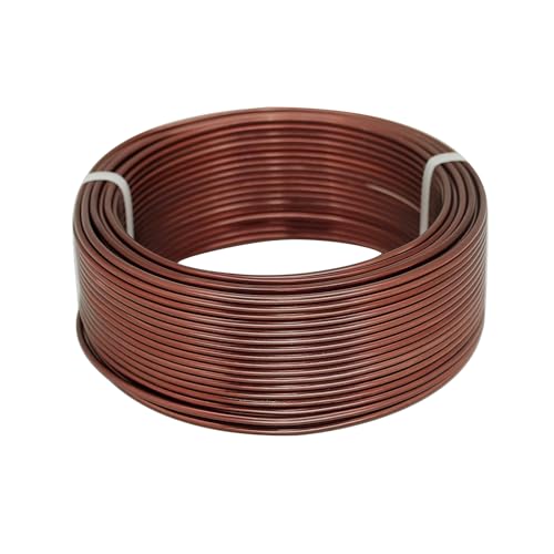 OZXCHIXU Biegbarer Aluminium-Basteldraht, 2 mm, Metalldraht für Bonsai-Training, Puppenskelette, DIY-Schmuckherstellung, Anker-Herstellung, Drahtweben (Bronze) von OZXCHIXU