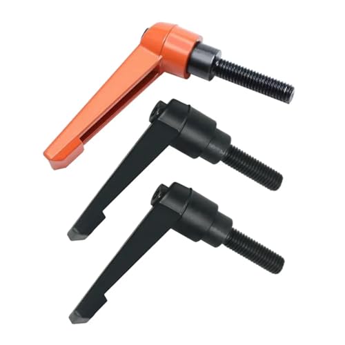1 stück Spannhebel aus legiertem Stahl Maschinen Verstellbarer Griff Spanngriff Schrauben Bolzenverriegelung Externer Außengewindeknopf M4--M12(Black,M10x25) von OZXJW
