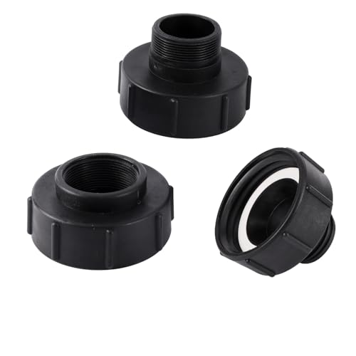 OZXJW S100 bis S60 IBC-Anschluss BSP-Feingewinde-Ablassadapter Tankadapter, IBC-Behälteradapter Rohrschlauchadapter Gartenwasseranschluss(Coarse thread-100-60MM) von OZXJW