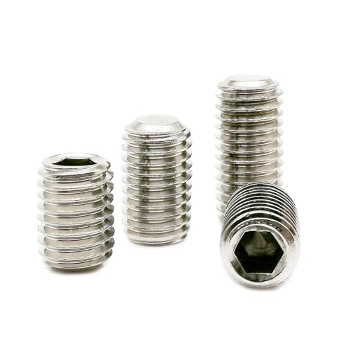 1/10/50 Stück M1.6 M2 M2.5 M3 M4 M5 M6 M8 M10 M12 M16 304 A2 Edelstahl Sechskant-Innensechskant-Schraubenkopf mit flacher Spitze(20mm,50pcs M2.5) von OZXLH