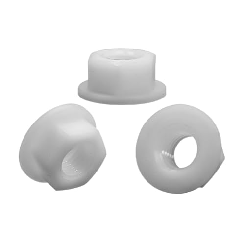 10/50 stücke Weiß Nylon Hexagon Flansch Mutter M3 M4 M5 M6 M8 M10 M12 Kunststoff Flansch Mutter for Wärme Strom isolierung(M5 50pcs) von OZXWL