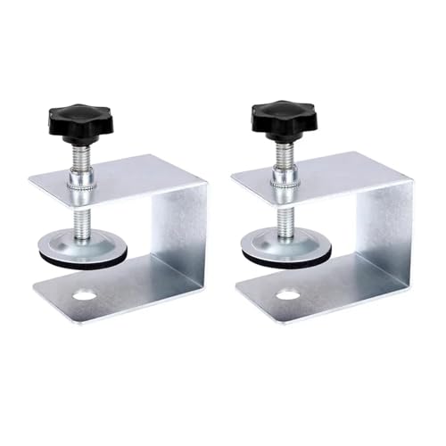 1/2/4 STÜCKE Stahl Schubladenfront Installation Klemmen Panel Clips Werkzeuge Holzbearbeitung Jig Schrank Werkzeug Wohnmöbel Zubehör(2PC) von OZXZH