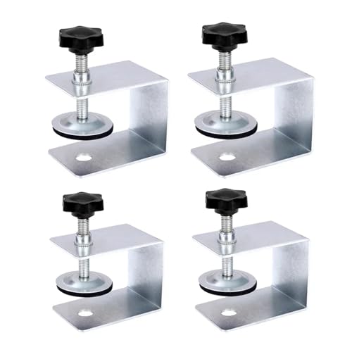 1/2/4 STÜCKE Stahl Schubladenfront Installation Klemmen Panel Clips Werkzeuge Holzbearbeitung Jig Schrank Werkzeug Wohnmöbel Zubehör(4PC) von OZXZH