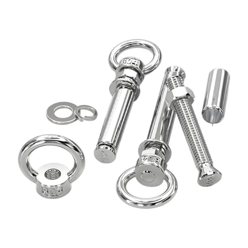 1 PCS Expansion Bolzen Mit Ringen Wand Anker Auge Schrauben 6/8/10mm Ringschraube Haken Mutter Edelstahl stahl(M8x120) von OZXZH