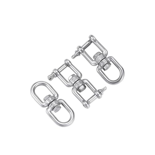 1 STÜCK M4-M20 Doppelseitiger Wirbelösenhakenring 304 Edelstahl 8-förmiger rotierender Rigging-Zubehörkarabiner(M20 OX) von OZXZH