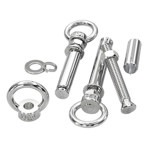 1 STÜCKE 304 Edelstahl Dehnschrauben Mit Ringen Wandanker Augenschrauben 6/8/10mm Handwerkzeuge Zubehör(M6x150) von OZXZH