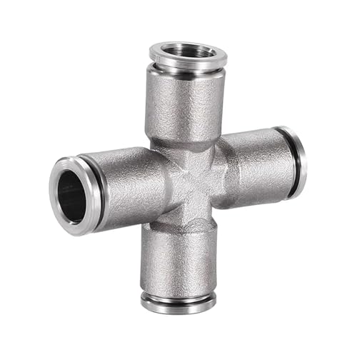 1 STÜCKE 4-16 Mm Rohr OD 2 3 4 Möglichkeiten Ellenbogen T-stück Y Kreuz Schott Kompression Edelstahl Push-In verbinden Pneumatische Luft Fitting(PZA,8mm) von OZXZH