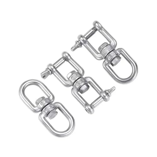 1 STÜCKE M4 M5 M6-M20 304 Edelstahl Doppelseitige Schwenköse Hakenringverbinder for Stuhlschaukel Sandsack Hängende Yoga-Hängematte(M16,OO) von OZXZH
