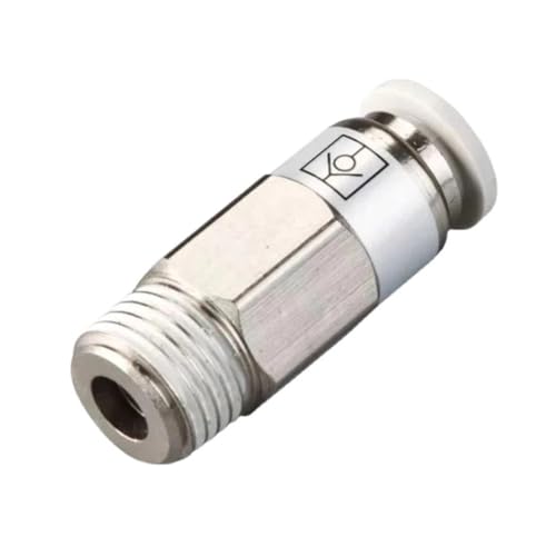 1 STÜCKE SPC VPC M5 1/8 "1/4" 3/8 "1/2" BSP Pneumatisches Rückschlagventil mit Gewinde Luftleitung Schnellrückschlagventil Schnellanschluss(VPC4-M5) von OZXZH