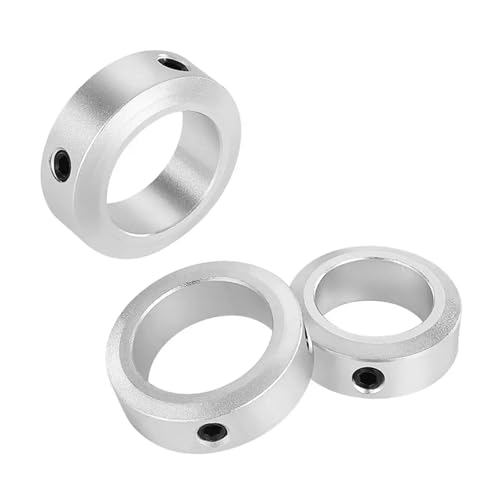 1 Stück Aluminiumlegierung Fester Verriegelungsbegrenzungsring 6-30 mm Durchmesser Retainer Locator Wellenkragen mit Schrauben Anschlagschraube Typ(SCC14 14-22-8) von OZXZH