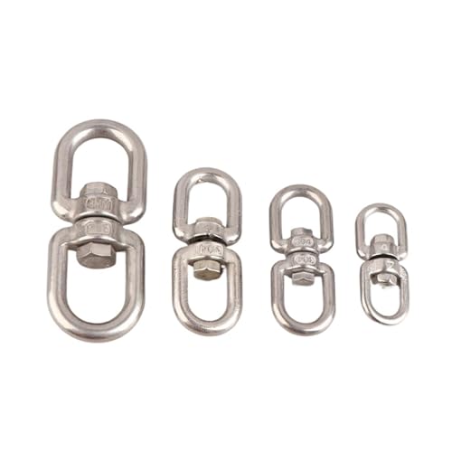 1 Stück M4 M5 M6 M8 Rotierender Universalring 8-förmiger Entladeschäkel Drahtseilschloss Kettenverbindungsschnalle 304 Edelstahl(M4) von OZXZH