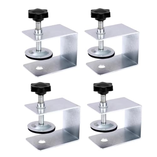 2/4PCS Holzbearbeitung Jig Schrank Tool Home Möbel Stahl Schublade Front Installation Klemmen Panel Clips Zimmerei Werkzeuge(4PCS) von OZXZH