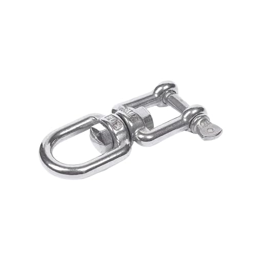 304 Edelstahl Doppelseitiges Drehgelenk 360° Karabinerhaken Ringverbinder M4-M12 Backenanker(OX 1Pcs,M8) von OZXZH