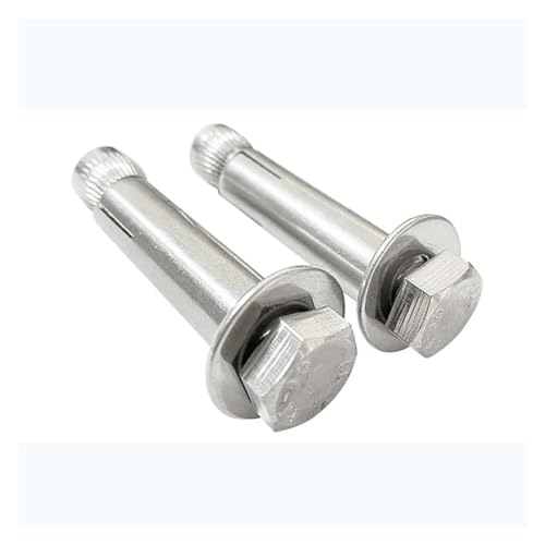 304 Edelstahl Eingebaute Expansionsschraube Interne Schraube Implosion Sechskant-Socke-Schrauben M6-M12(90mm,M6 2PCS) von OZXZH