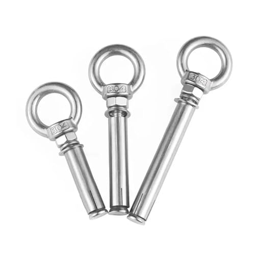 304 Edelstahl-Expansionsschrauben mit Ringwandankern, Augenschrauben, Größe M6-M20, Länge verlängert(M8X90mm) von OZXZH