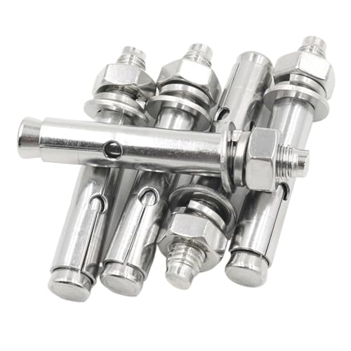 304 Edelstahl Schwere Expansionsschraube Ankerhülse Betonverbindungsstange Wandbefestigungsschraube M6-M20(M20x150mm-1pcs) von OZXZH