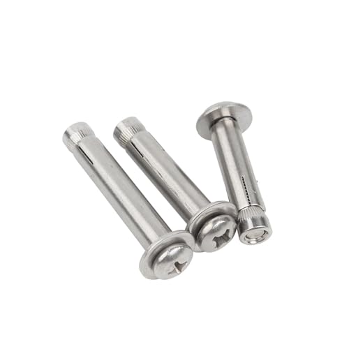 304 Edelstahl kreuzförmige Rundkopf Expansionsschrauben Pfanne eingebaute explosive Schraube verlängerte Hülse Schraube M6/M8/M10(60mm(5pcs),M6) von OZXZH