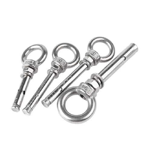 5PCS 304 Edelstahl Expansion Schrauben Pull Explosion Schraube M8 * 60-100MM Hebe Ring Mit(M8 X 60) von OZXZH
