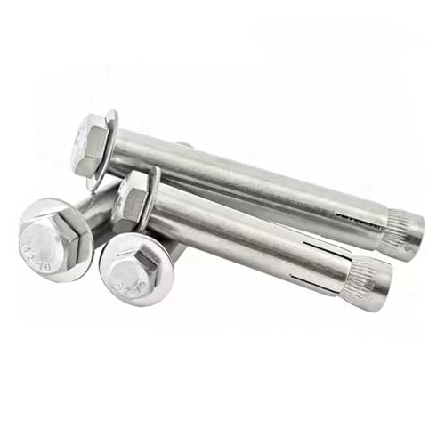 Externe Sechskantschraube Expansionsschrauben M6-M12 304 Edelstahl Hülsenanker for Beton(80mm,M12-1PCS) von OZXZH