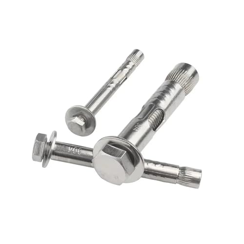 Externer Sechskant-Expansionsbolzen M6 M8 M10 M12 304 Edelstahl-Schraubenbolzen Hülsenanker for Beton(150mm,M10(1Pc)) von OZXZH
