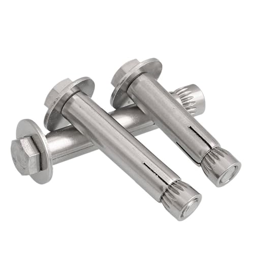 Innerer Expansionsbolzen M6-M12 Sechskantantrieb Große Dichtung Außenschraube Kombination Nagelbefestigungen Edelstahl rostfrei(150mm,M10 (4pcs)) von OZXZH